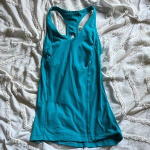 lululemon Teal Racerback Tank Top